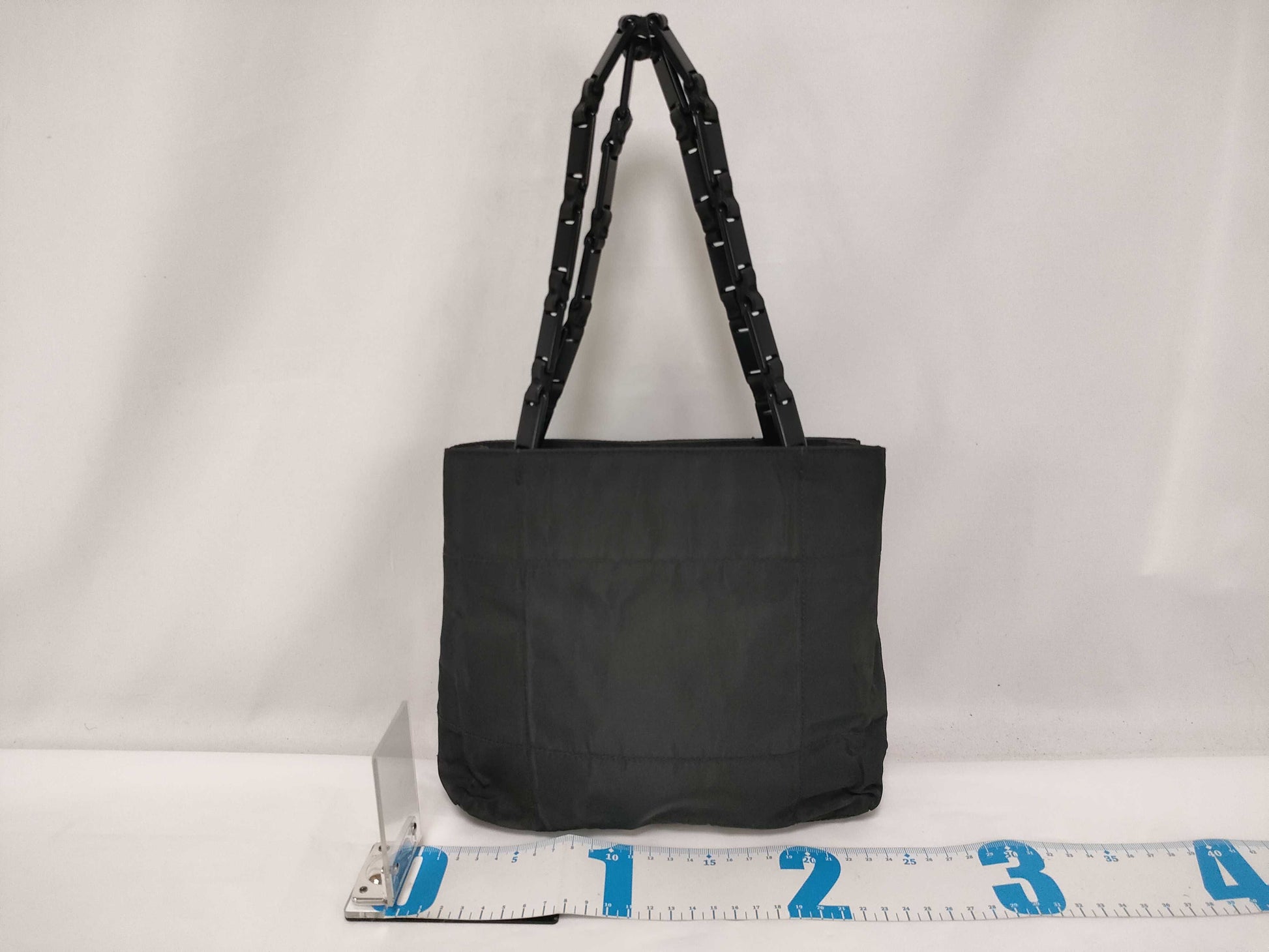 PRADA Nylon Prada Nylon Plastic Chain Tote Bag