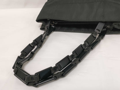 PRADA Nylon Prada Nylon Plastic Chain Tote Bag