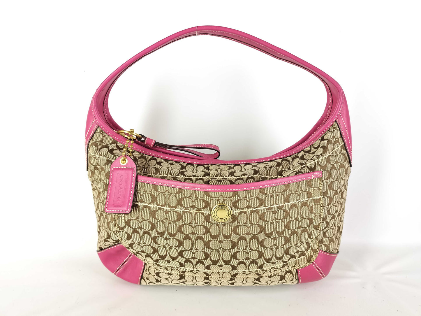 COACH Signature Hobo Bag One-Shoulder Shoulder Bag