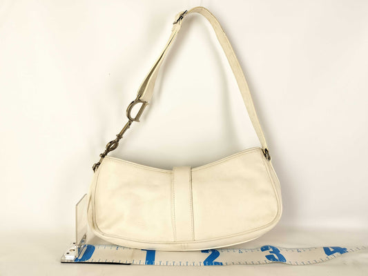 Dior D hardware leather one-shoulder bag shoulder bag