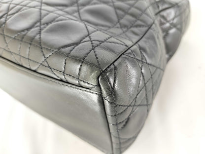 Dior Lady Dior Lambskin 2-way Black Handbag