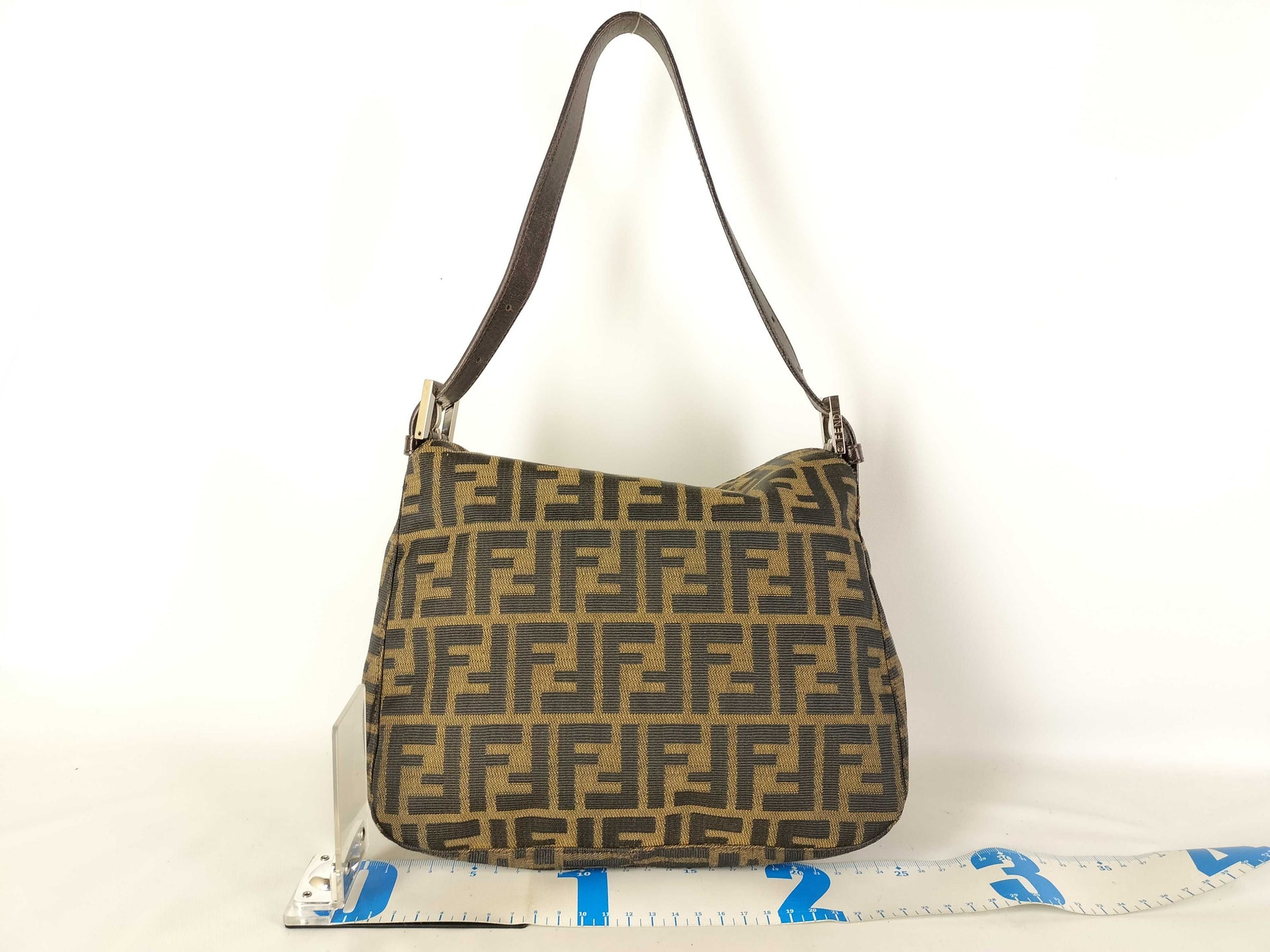 FENDI Zucca Mamma Bucket Shoulder Bag