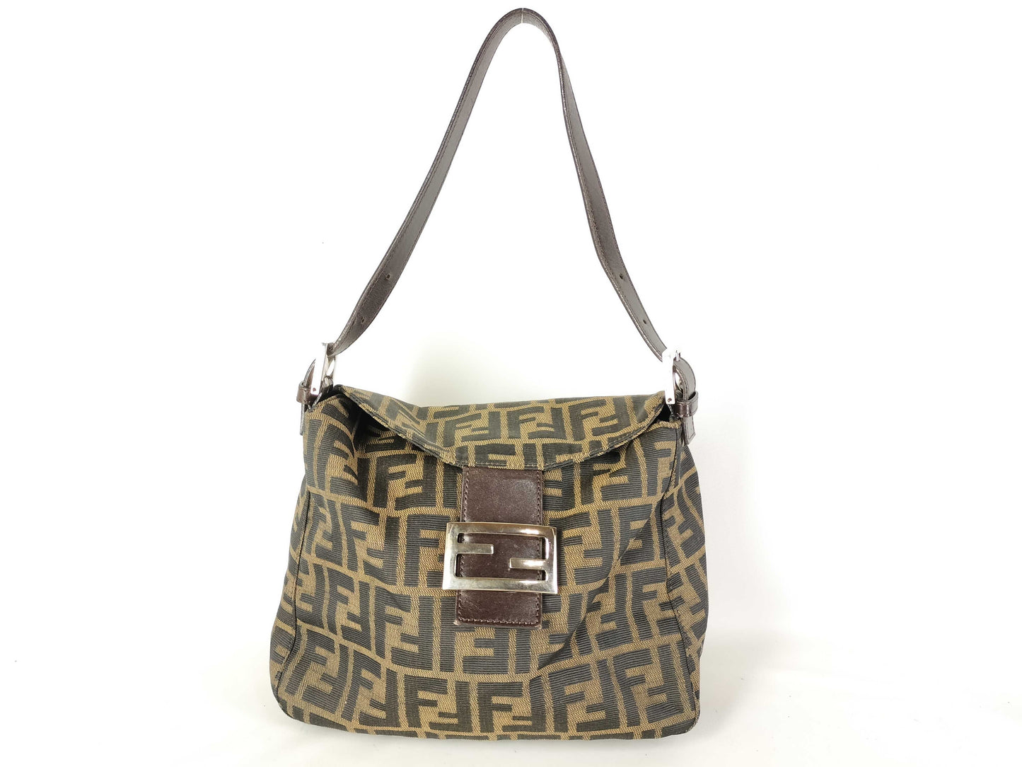 FENDI Zucca Mamma Bucket Shoulder Bag