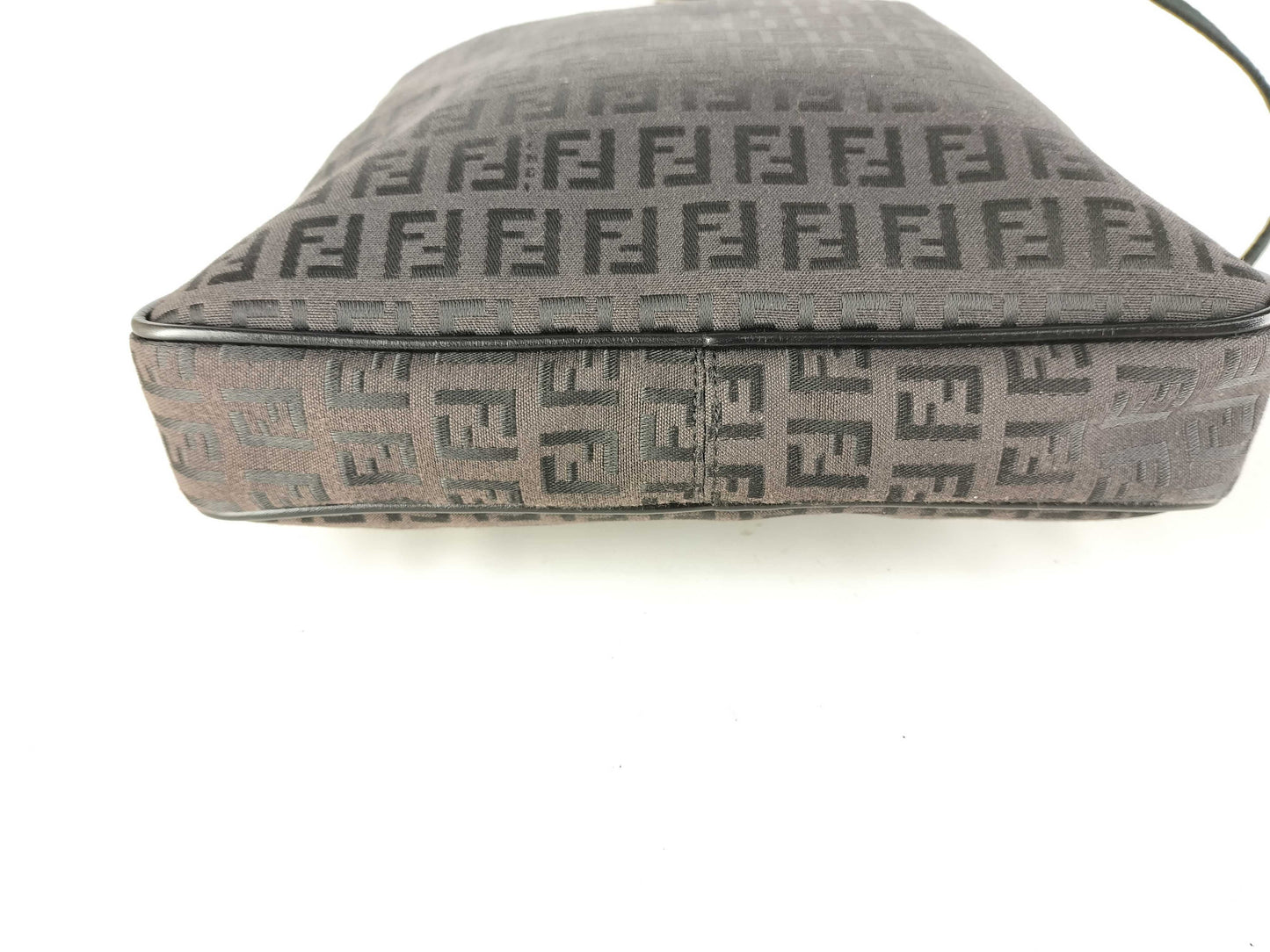 FENDI Zucchino Shoulder Bag with Zucca Pattern