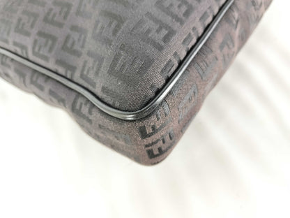 FENDI Zucchino Shoulder Bag with Zucca Pattern