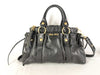 Miu Miu 2-Way Vitello Luxe Black Shoulder Handbag