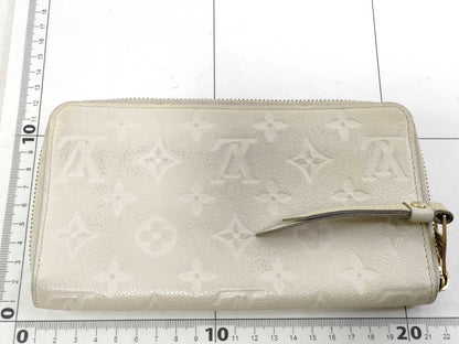 LOUIS VUITTON Monogram Empreinte Louis Vuitton Empreinte Secretron Zippy Long Wallet White M69142 Wallet