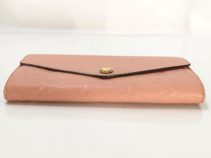LOUIS VUITTON Louis Vuitton Portefeuille Sarah Monogram Pink Long Wallet M64082 Wallet