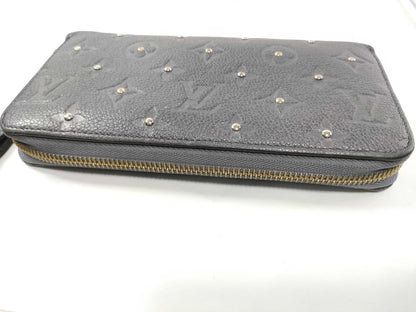 LOUIS VUITTON Monogram Empreinte Studded Zippy Wallet Long Wallet in Gris Silver M62209 Limited Edition