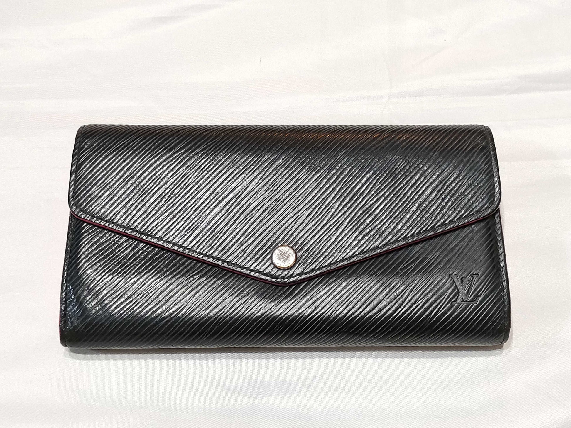 LOUIS VUITTON Epi Portefeuille Sarah Black Long Wallet M64322 Wallet