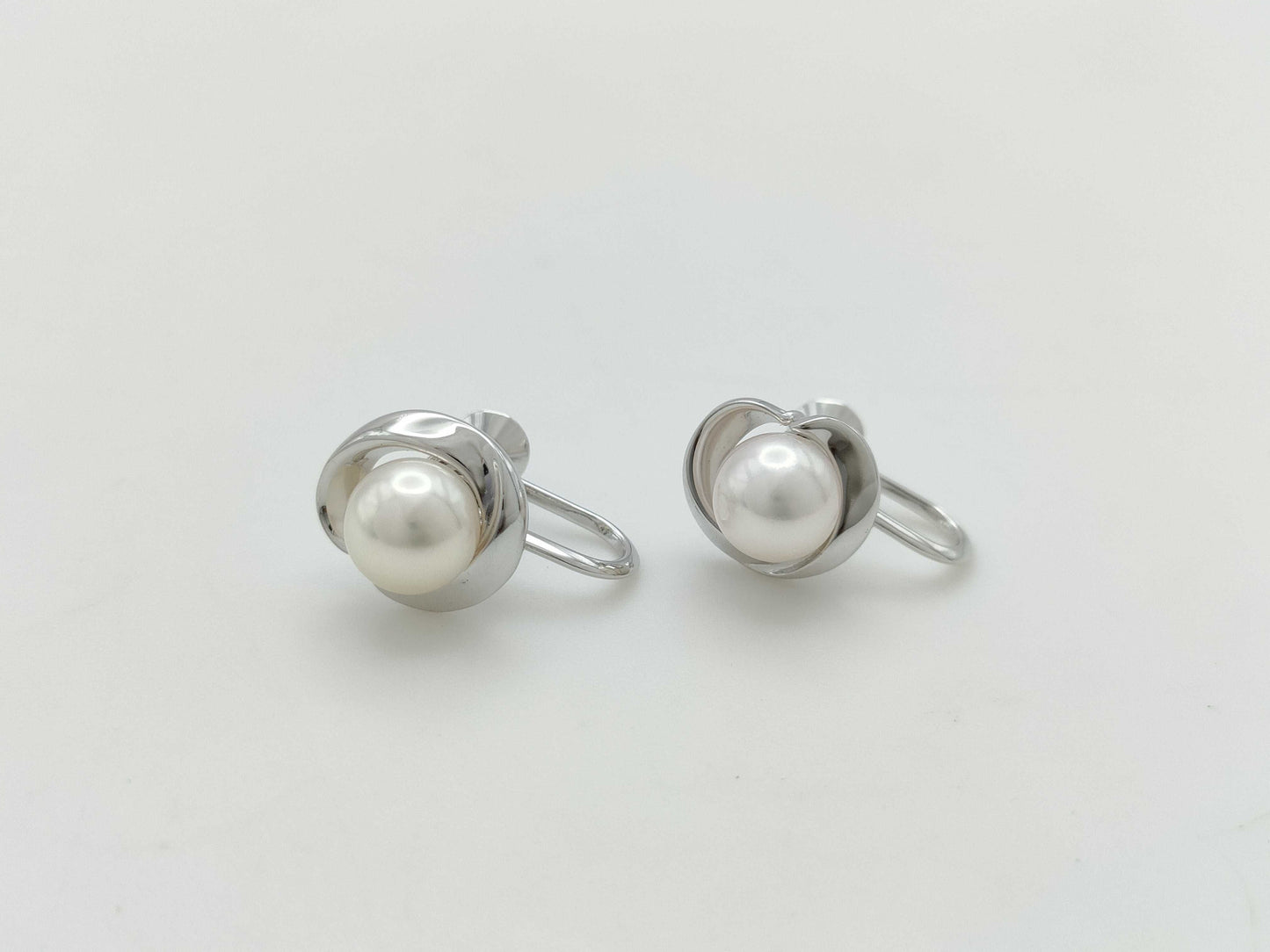 MIKIMOTO Pearl Diameter Approx. 7.1mm*2 Sterling Silver 3.9g Earrings 