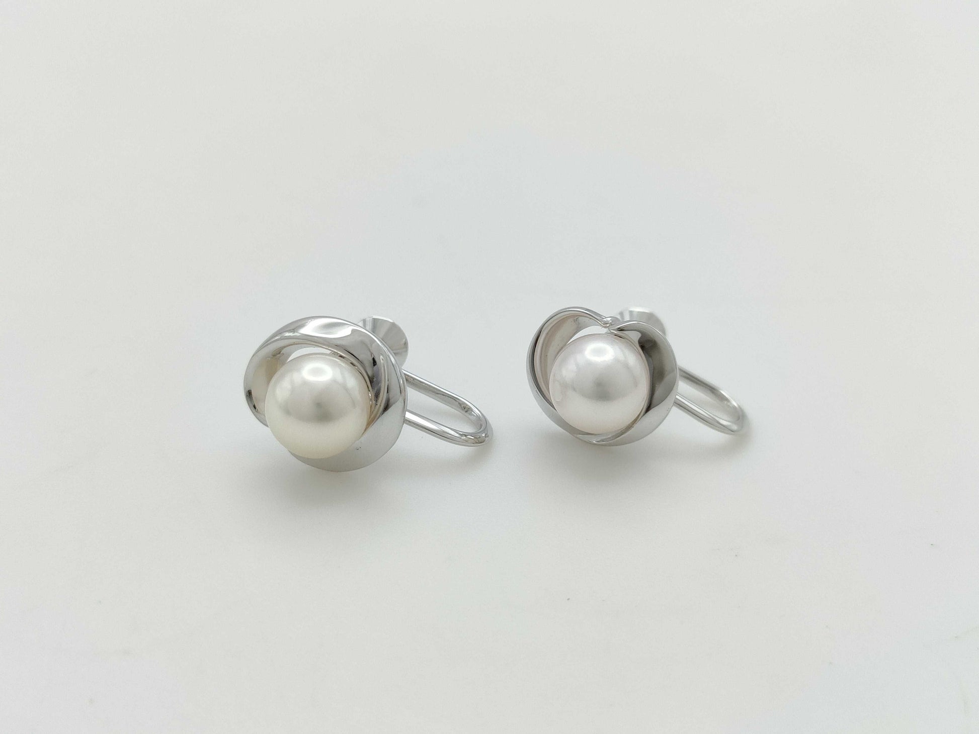 MIKIMOTO Pearl Diameter Approx. 7.1mm*2 Sterling Silver 3.9g Earrings 