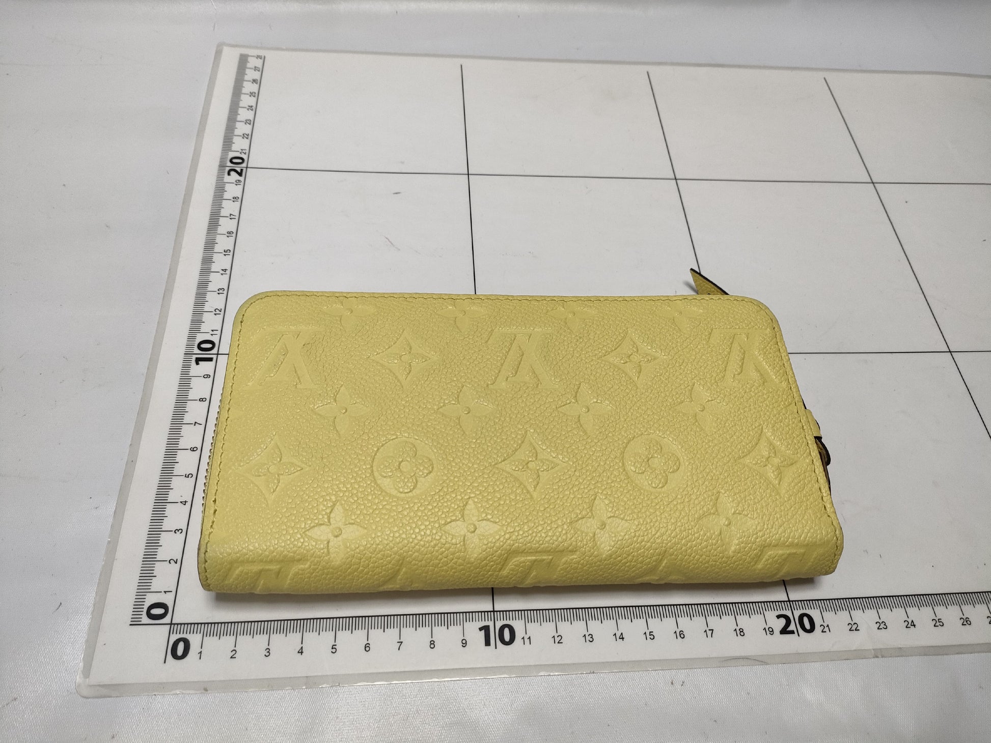 LOUIS VUITTON Monogram Empreinte Zippy Wallet Tonic Lemon M25699 Wallet
