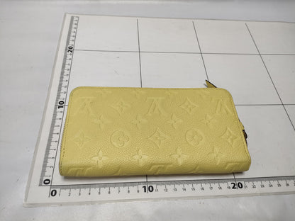 LOUIS VUITTON Monogram Empreinte Zippy Wallet Tonic Lemon M25699 Wallet