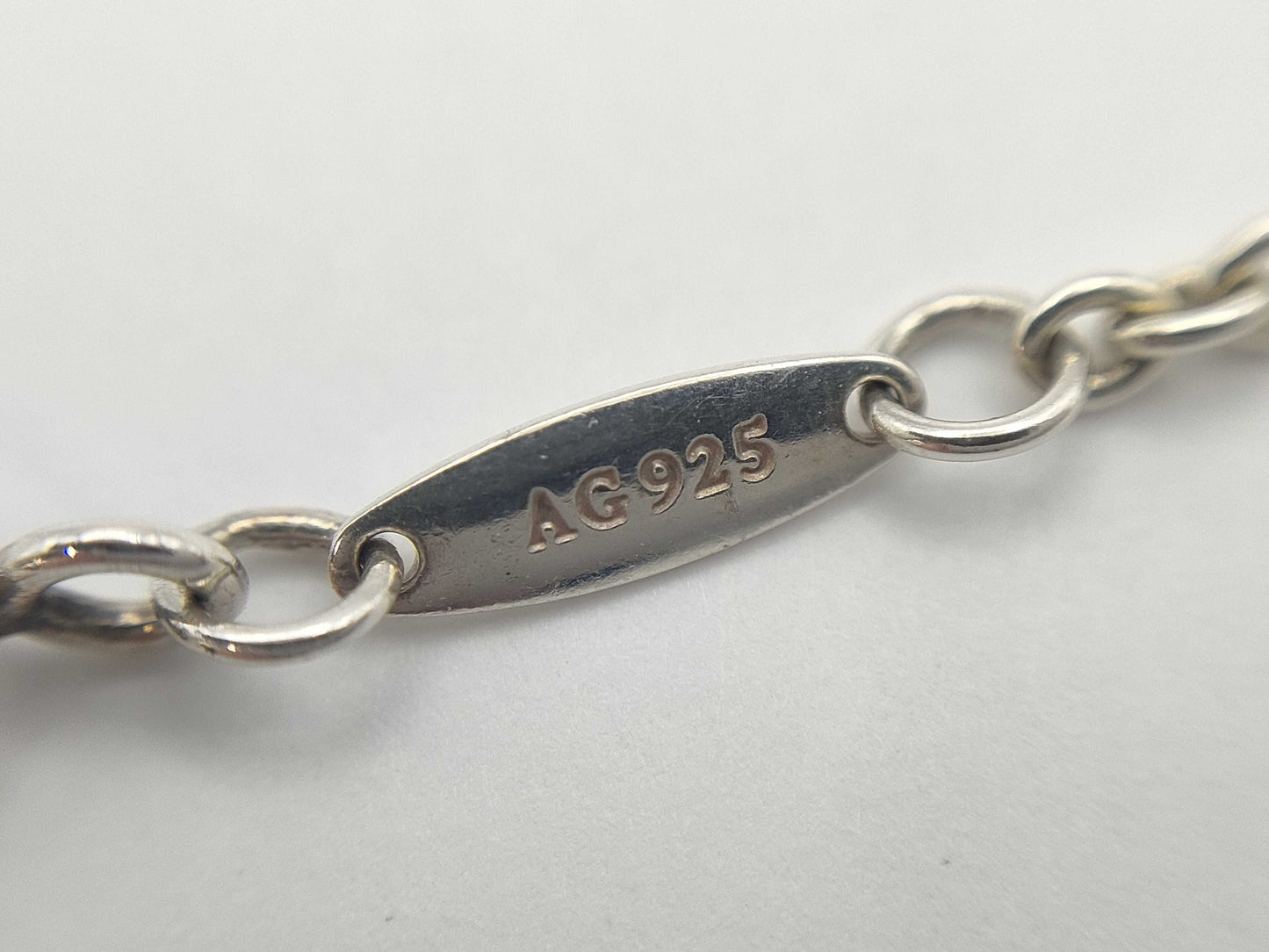 Tiffany & Co. Open Heart Lariat Pearl Necklace in 925, 5.8g 