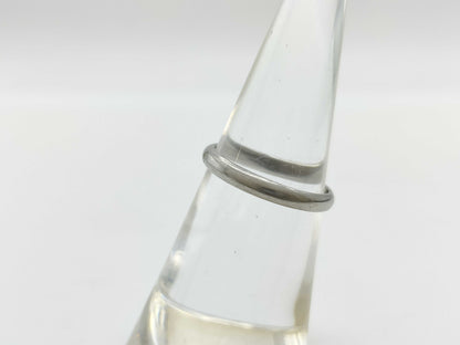 Cartier Band #50 1PD Pt950 2.7g Ring 