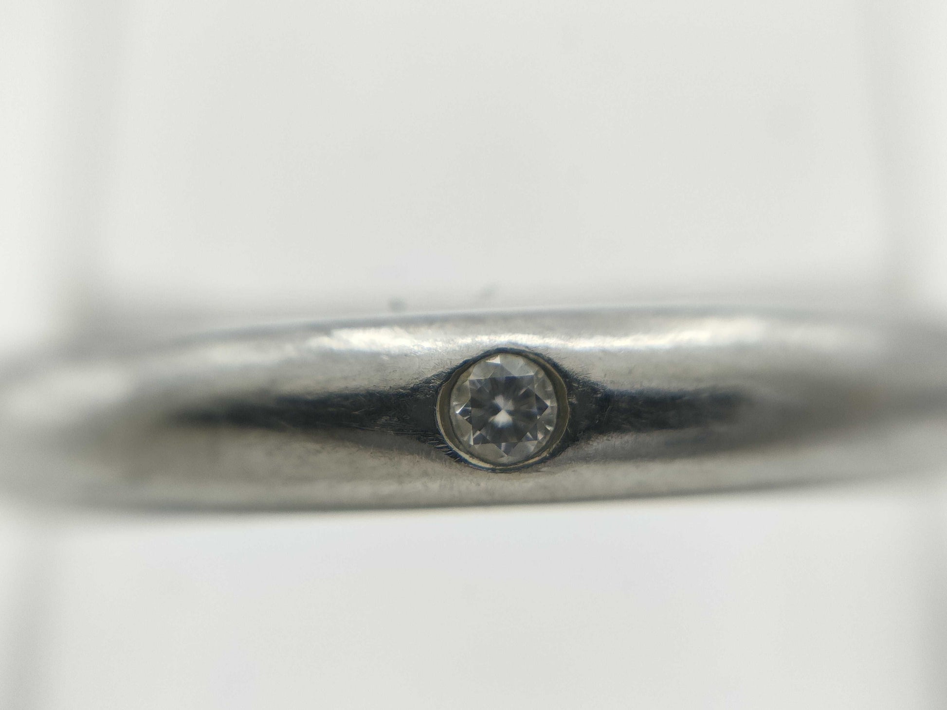 Cartier Band #50 1PD Pt950 2.7g Ring 