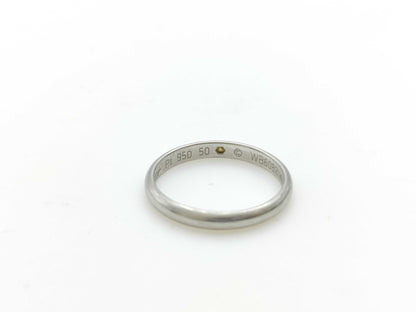 Cartier Band #50 1PD Pt950 2.7g Ring 