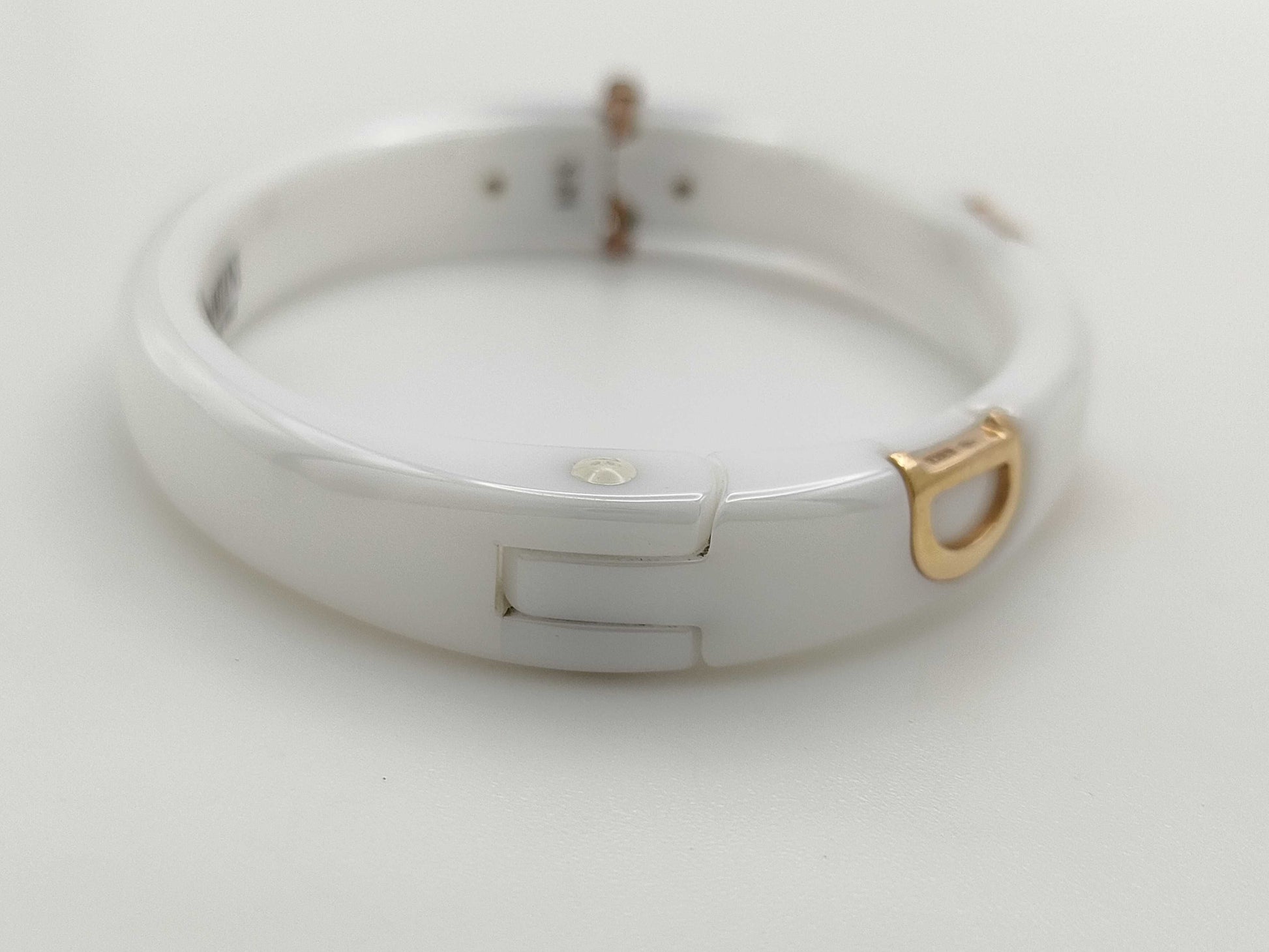 Damiani D Icon Small-Medium White Ceramic 1PD PG 750 50.5g Bracelet/Bangle 