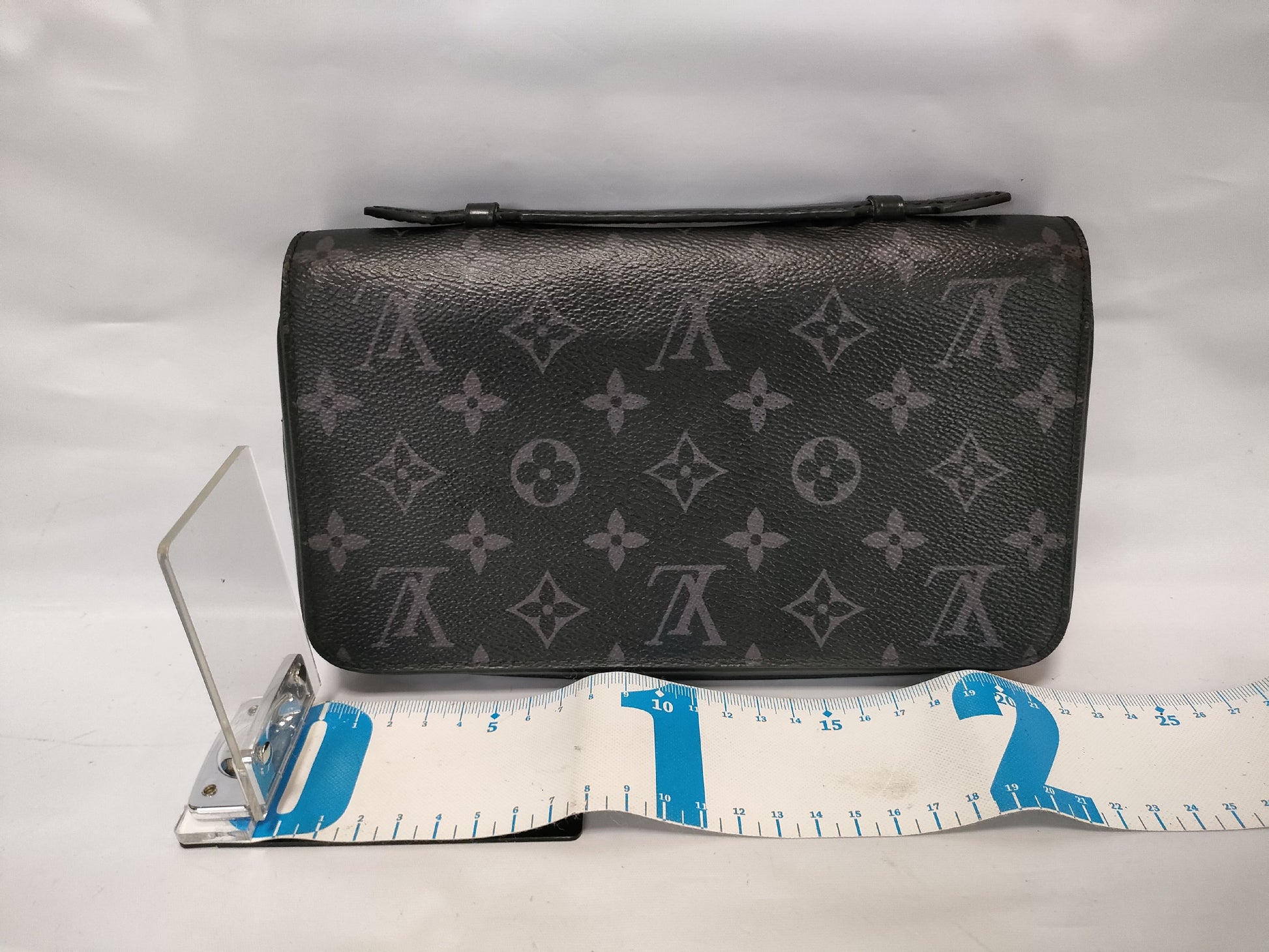 LOUIS VUITTON Monogram Eclipse Zippy XL M61698 RFID-Free Wallet/Second Bag