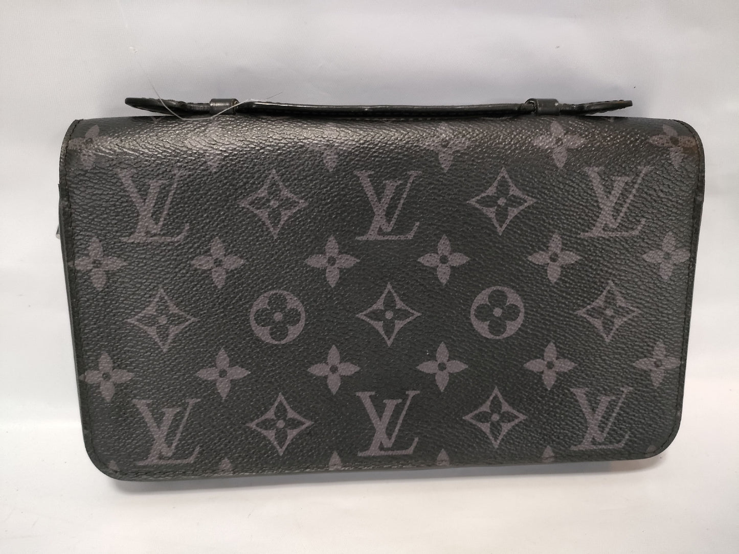 LOUIS VUITTON Monogram Eclipse Zippy XL M61698 RFID-Free Wallet/Second Bag