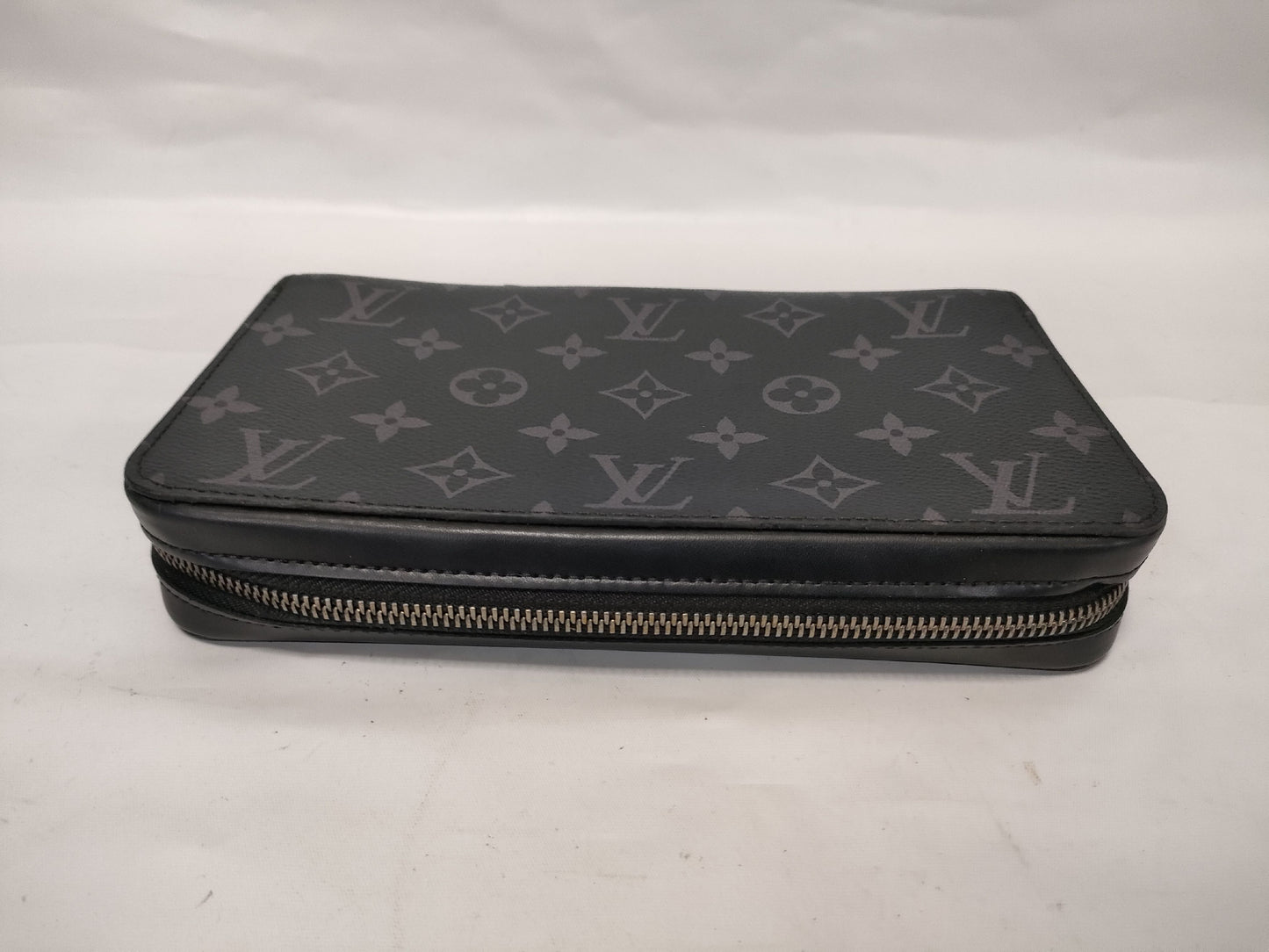 LOUIS VUITTON Monogram Eclipse Zippy XL M61698 RFID-Free Wallet/Second Bag