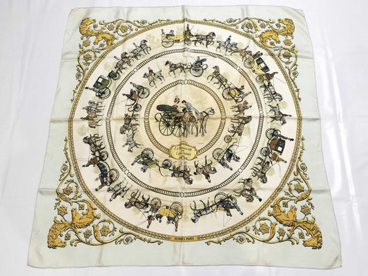 HERMES Carre HERMES Carre 90 Scarf Silk Scarf