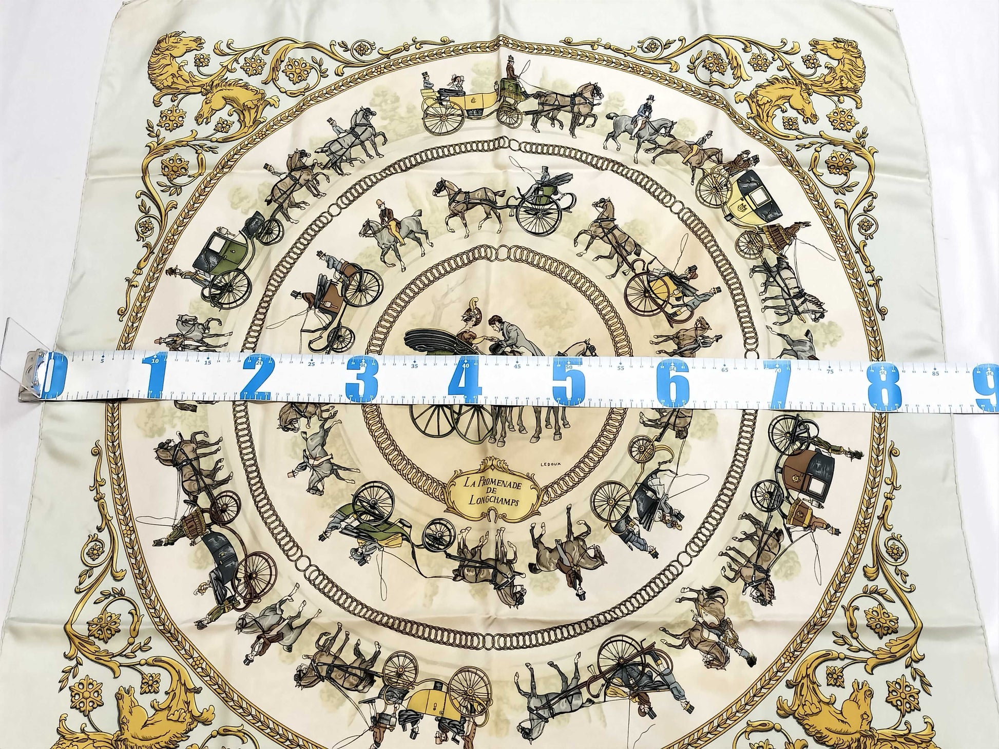 HERMES Carre HERMES Carre 90 Scarf Silk Scarf