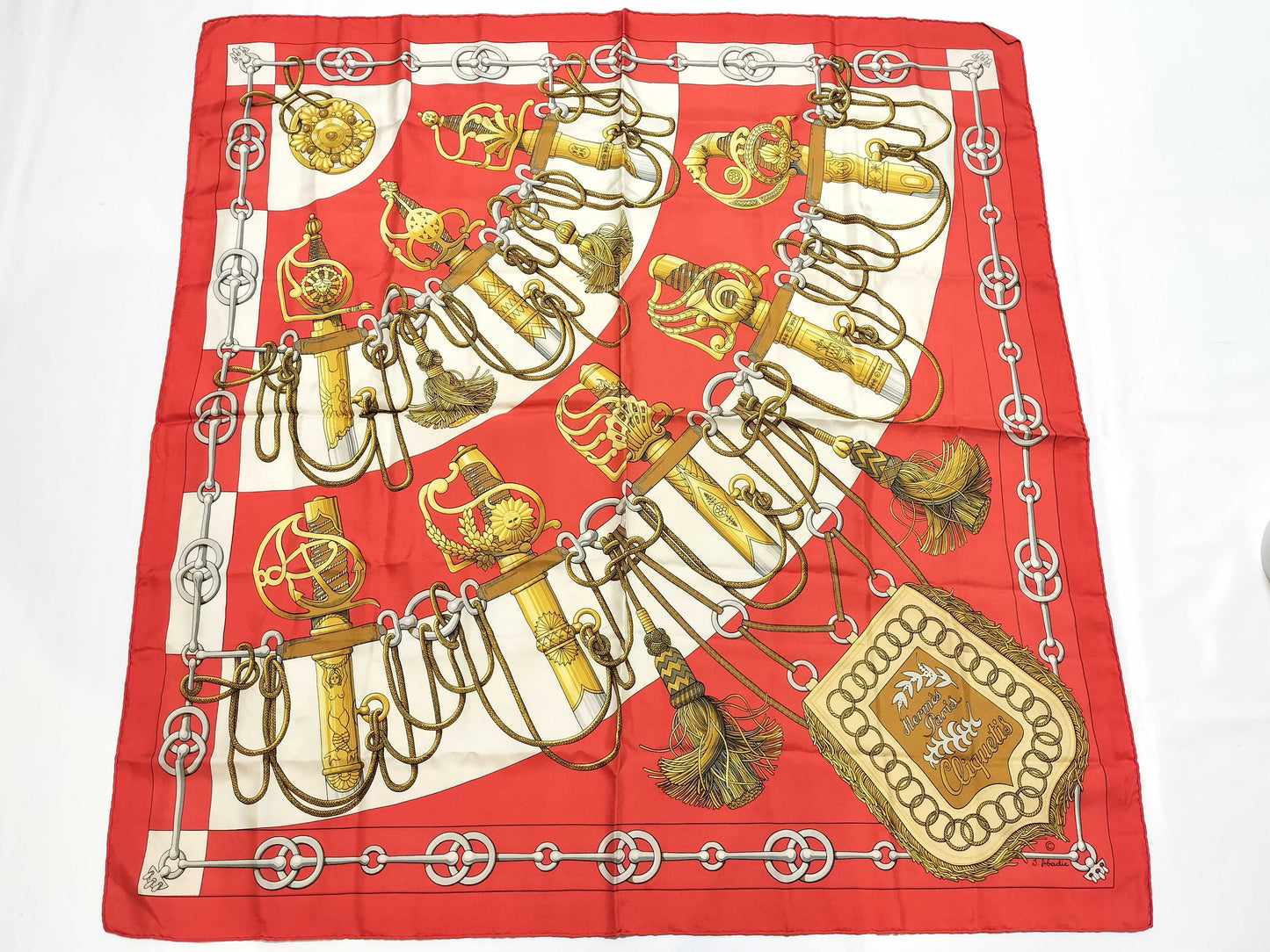 HERMES Carre HERMES Carre 90 Scarf Silk Scarf