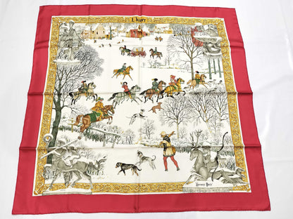 HERMES Carre HERMES Carre 90 Scarf Silk Scarf