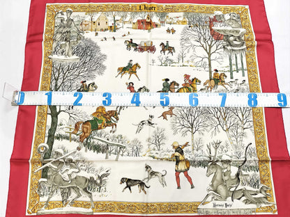 HERMES Carre HERMES Carre 90 Scarf Silk Scarf