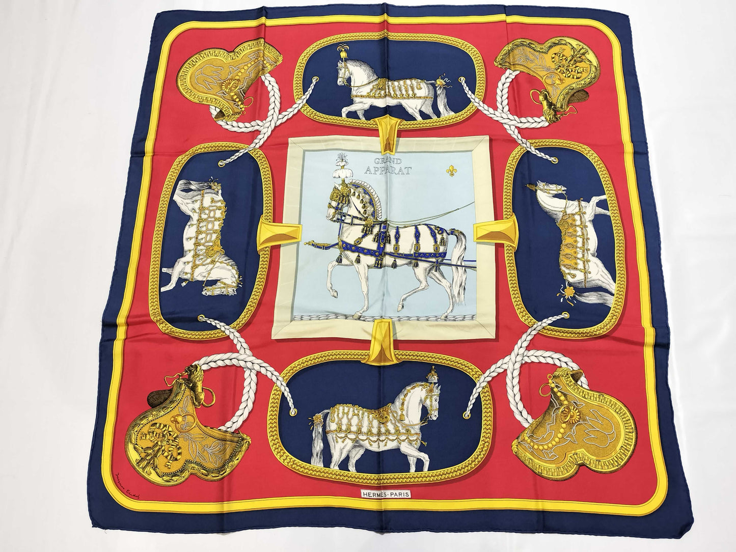 HERMES Carre HERMES Carre 90 Scarf Silk Scarf