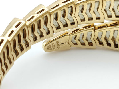BVLGARI Serpenti Viper L Shell Yellow Gold Au750 58.5g Bracelet/Bangle 