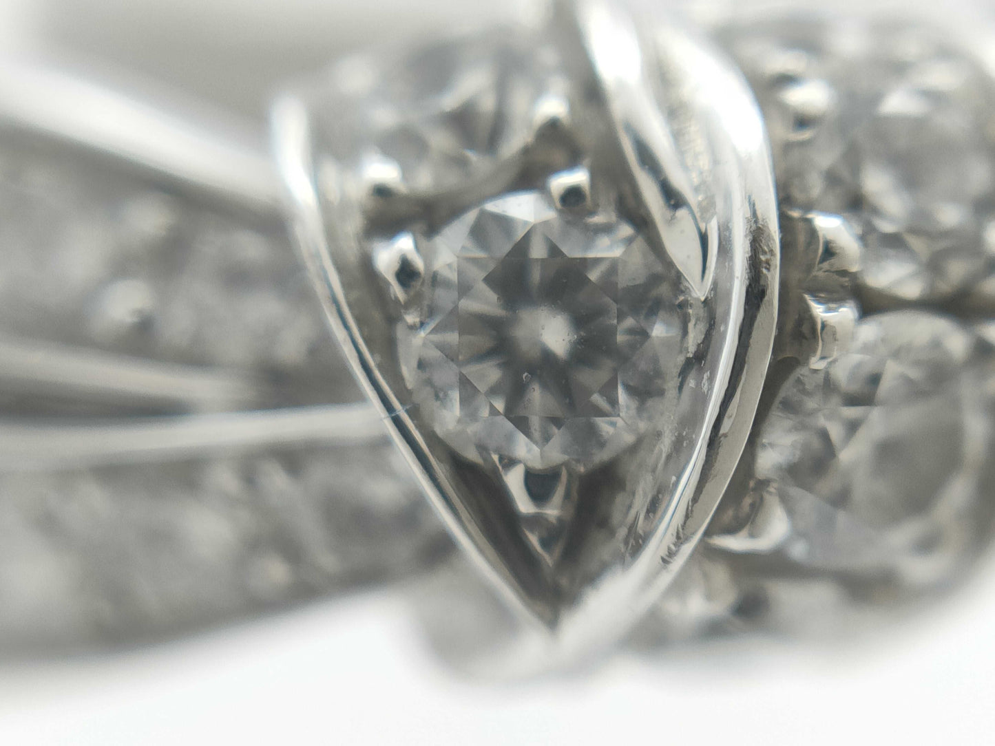 CHAUMET Lien Seduction #50 Diamond WG Au750 5.1g Ring 