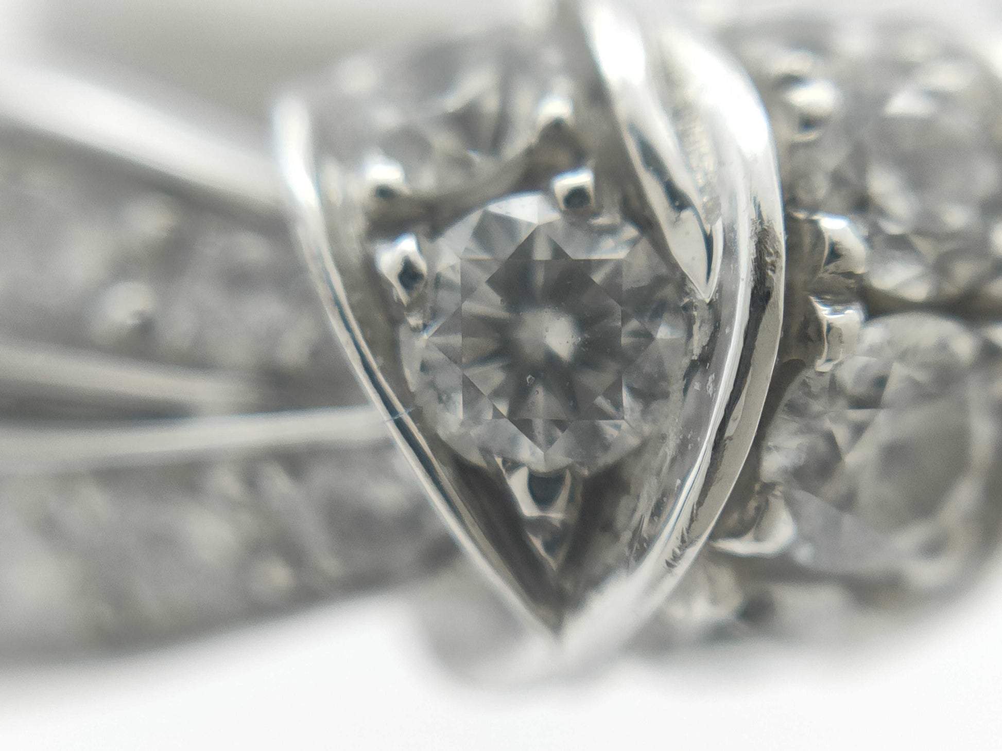 CHAUMET Lien Seduction #50 Diamond WG Au750 5.1g Ring 