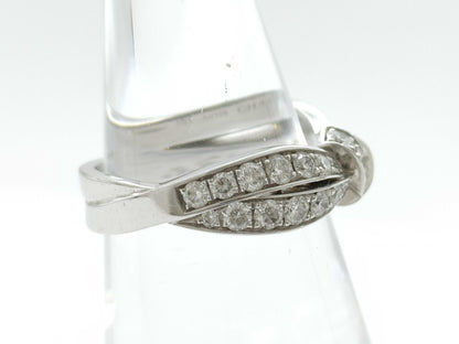CHAUMET Lien Seduction #50 Diamond WG Au750 5.1g Ring 