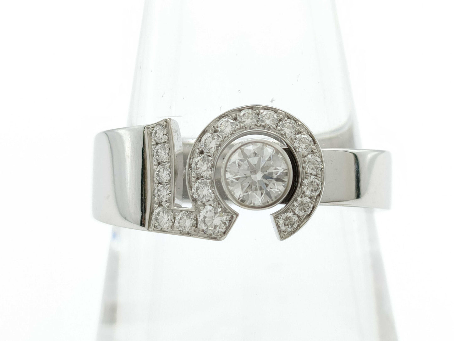 CHANEL Eternal N5 #58 Diamond WG Au750 7.2g Ring 
