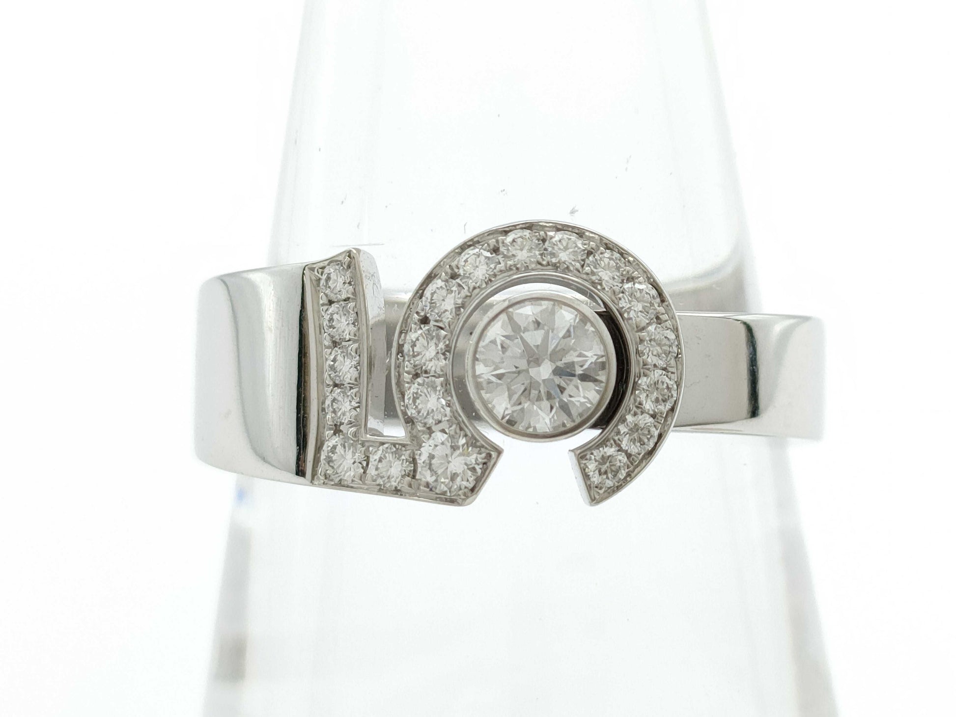 CHANEL Eternal N5 #58 Diamond WG Au750 7.2g Ring 