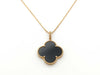 Van Cleef & Arpels Magic Alhambra Onyx Necklace in Yellow Gold and Au750, 16.2g 