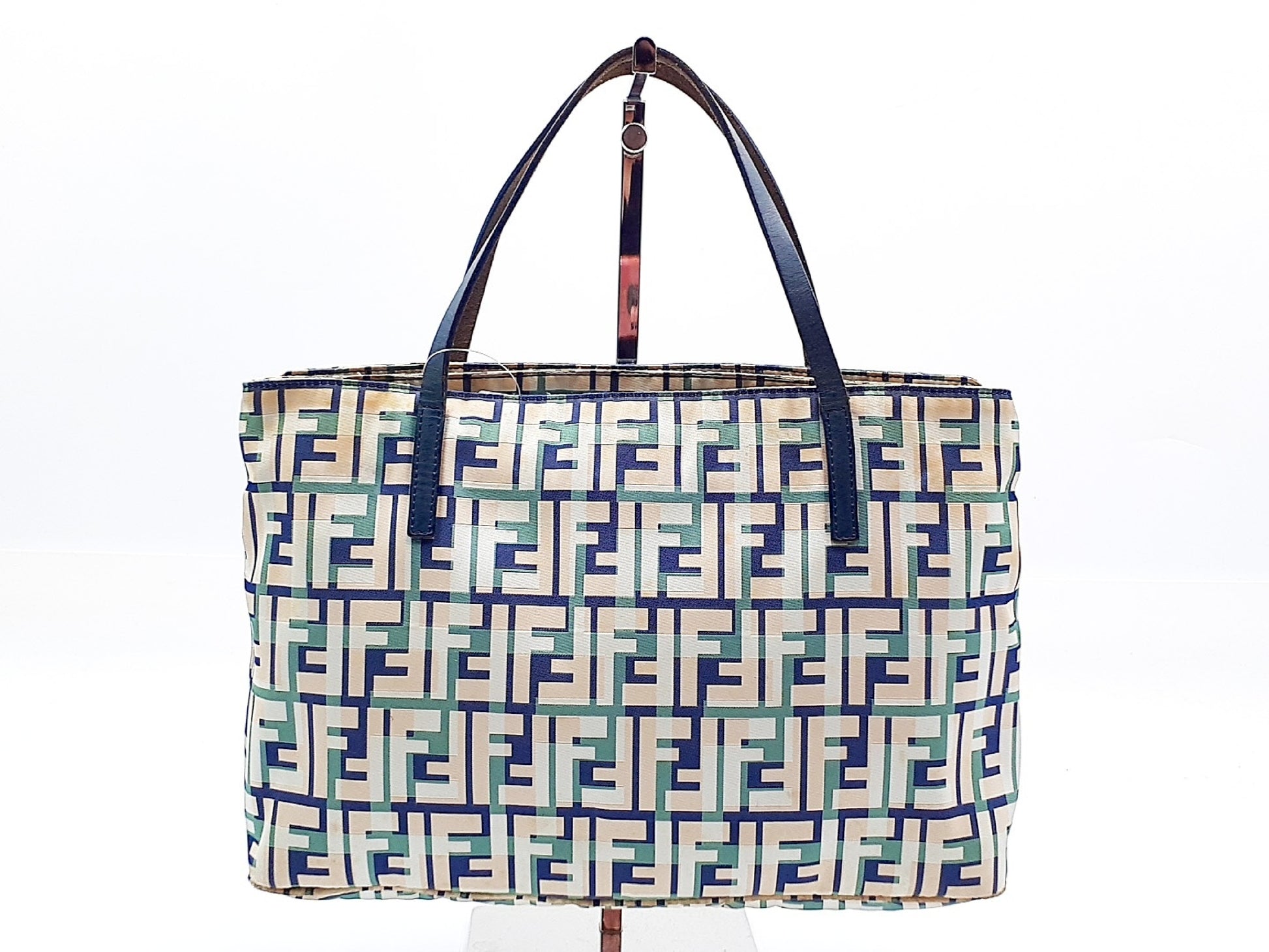 FENDI Zucca pattern leather tote bag