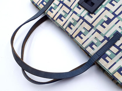 FENDI Zucca pattern leather tote bag