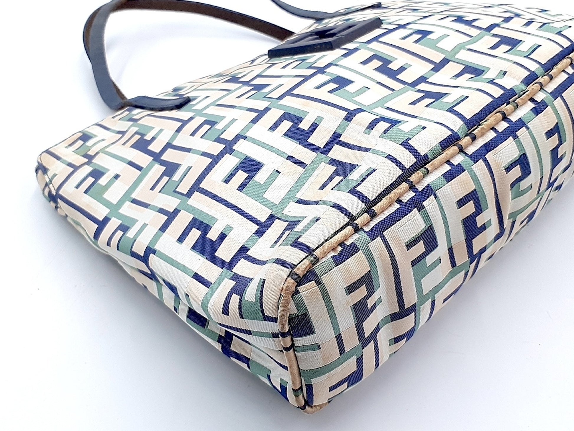 FENDI Zucca pattern leather tote bag