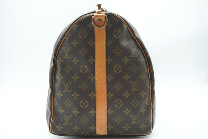 LOUIS VUITTON Monogram Keepall Bandouliere 55 M41414 Shoulder Strap Boston Bag