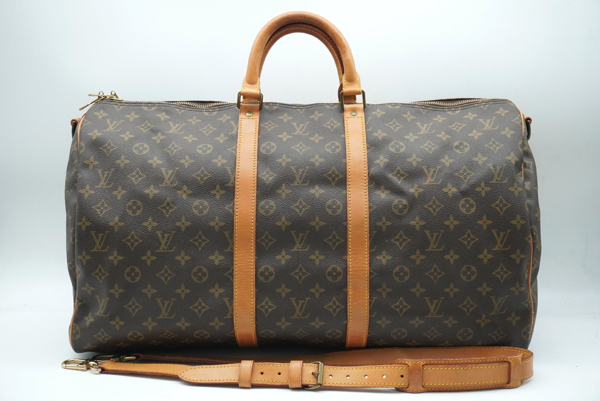 LOUIS VUITTON Monogram Keepall Bandouliere 55 M41414 Shoulder Strap Boston Bag