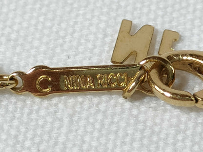 NINA RICCI Rhinestone Necklace and Courreges Earring Set Necklace