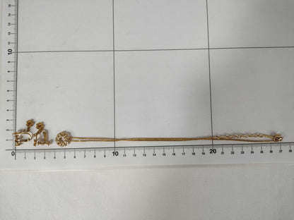 NINA RICCI Rhinestone Necklace and Courreges Earring Set Necklace