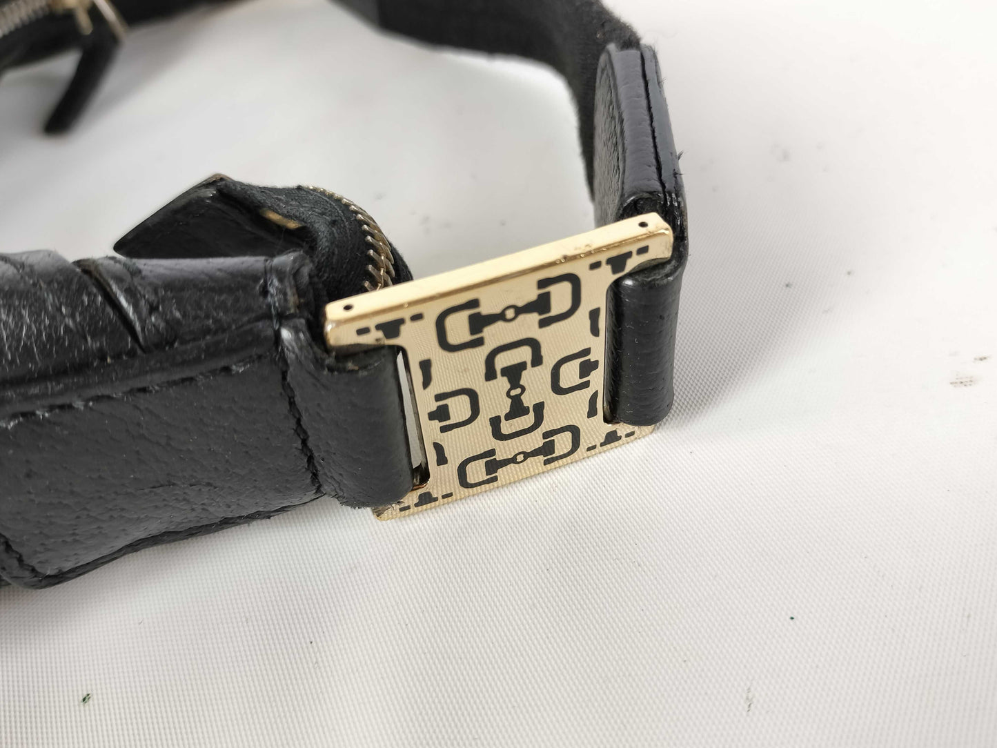 GUCCI GUCCI 145811 GG Canvas One-Shoulder Black Shoulder Bag