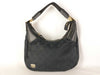 GUCCI GUCCI 145811 GG Canvas One-Shoulder Black Shoulder Bag