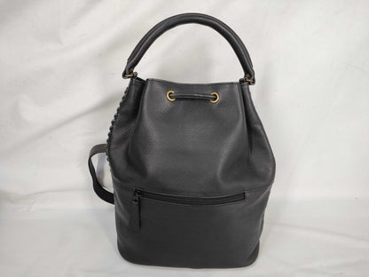 Yves Saint Laurent One-Shoulder Bag Leather Navy Shoulder Bag