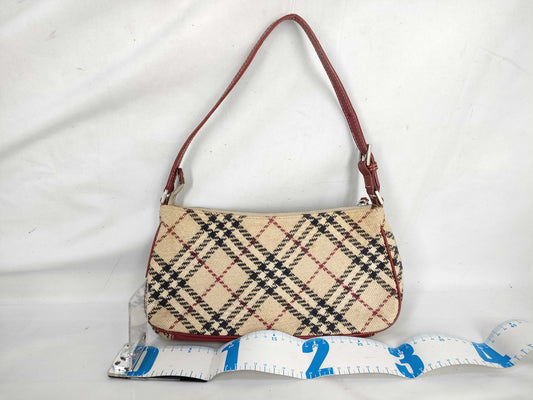 BURBERRY Blue Label Tweed Check Handbag